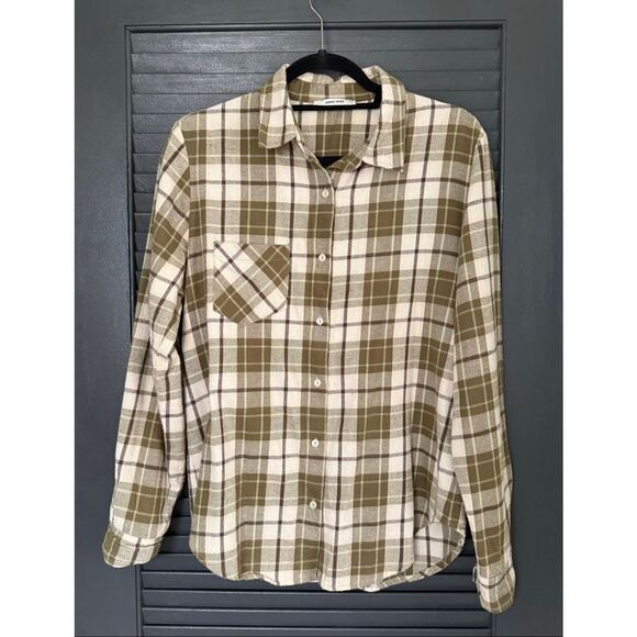 Anine Bing Small Plaid Flannel Button Down Shirt - Picture 1 of 5